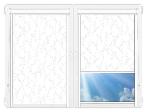 Кассетные рулонные шторы UNI Амальфи белый цена. Купить в «Мастерская Жалюзи»